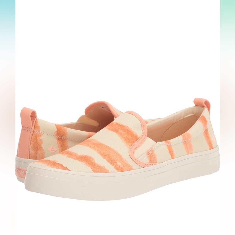 🍑 NEW Sperry Women's Crest Twin Gore Sneakers Sz 6